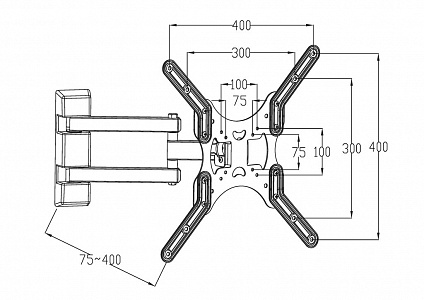 Кронштейн наклонно-поворотный Digis DSM-8043